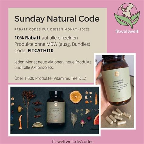 sunday natural code influencer|Shipping & Payment Methods, Promotional Codes, Gift Cards